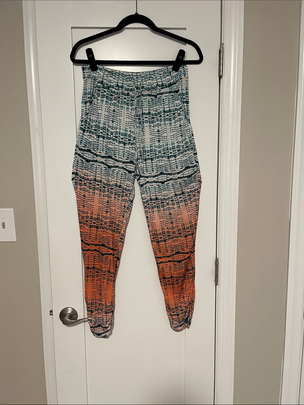 Parker Teal and Orange Ombre Knit Joggers